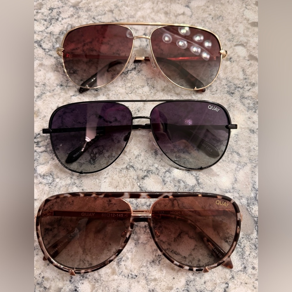 Quay Aviator Sunglasses Bundle
